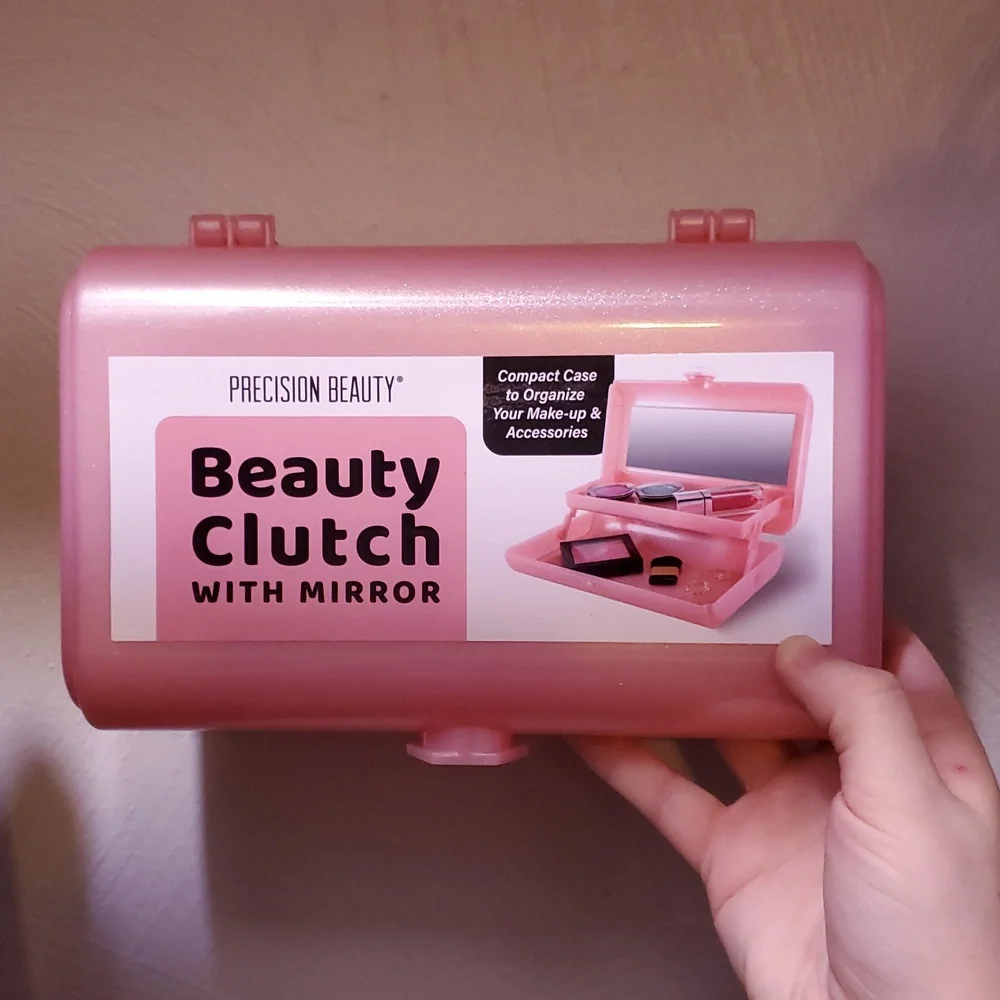 Precision Beauty clutch with mirror brand new not used